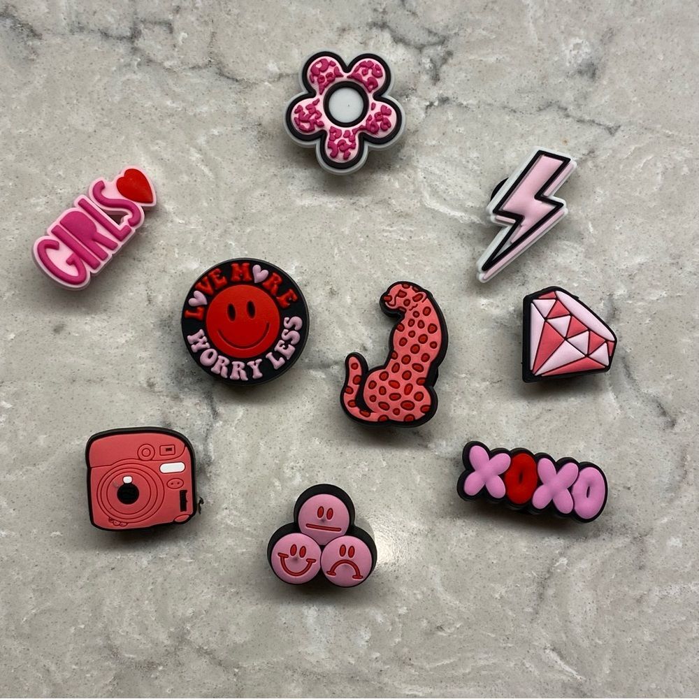 Preppy Croc Charms Set of 8